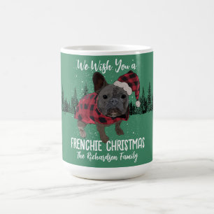 Französische Bulldogge Weihnachten Personalisierte Kaffeetasse
