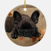 Französische Bulldogge Weihnachtsbaum Ornament (Hinten)