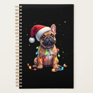Französische Bulldogge Weihnachtsbeleuchtung Weihn Planer