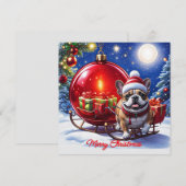 Französische Bulldogge Weihnachtskugel Weihnachten (Vorne/Hinten)