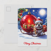 Französische Bulldogge Weihnachtskugel Weihnachten (Vorne/Hinten)