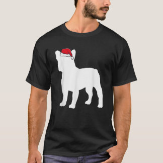 Französische Bulldogge Weihnachtsmann Hut Weihnach T-Shirt