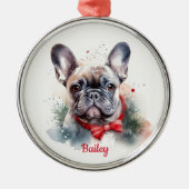 Französische Bulldogge Weihnachtsschmuck (Vorne)