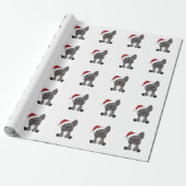 Französische Bulldogge Weihnachtsschneetiere Geschenkpapier (Ungerollt)