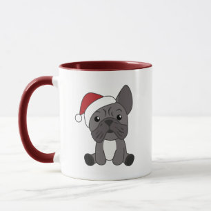 Französische Bulldogge Weihnachtsschneetiere Tasse