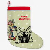 französische Bulldogge Weihnachtsstrumpf Kleiner Weihnachtsstrumpf (Vorderseite)