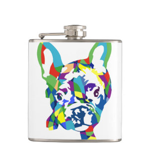 Französische Bulldogge Welpe Flachmann