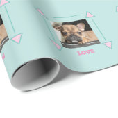 Französische Bulldogge Welpe French Bulldog Geschenkpapier (Rolleneckpunkt)
