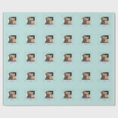 Französische Bulldogge Welpe Geschenkpapier (Flach)