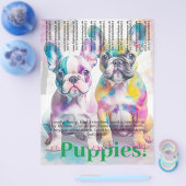 Französische Bulldogge Welpen Flyer (Einzeln)