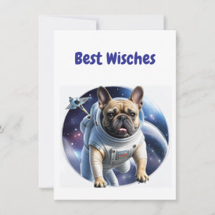 Französische Bulldogge Weltraum French Bulldog