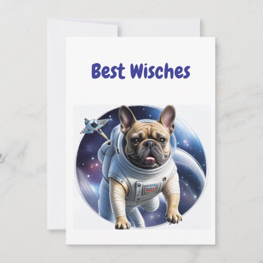 Französische Bulldogge Weltraum French Bulldog (Vorderseite)