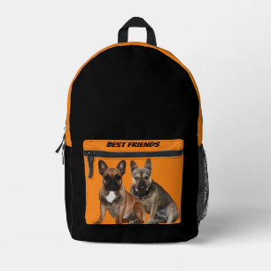 Französische Bulldogge zwei Freunde French Bulldog Bedruckter Rucksack