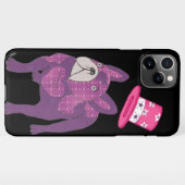 Französische Bulldogge Zylinder French Bulldog iPhone Hülle (Rückseite (Horizontal))