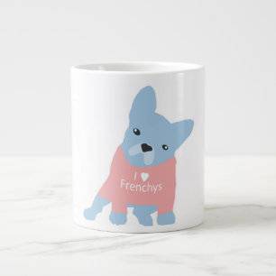 Französische Bulldoggeespresso-Tasse Jumbo-Tasse