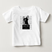 Französische Bulldoggemugshot-Shirt Baby T-shirt (Vorderseite)