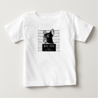 Französische Bulldoggemugshot-Shirt