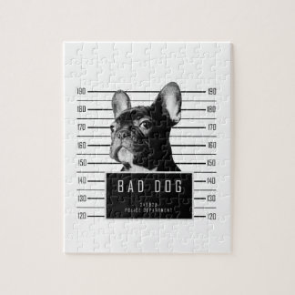Französische Bulldoggemugshot-Shirt Puzzle