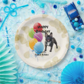 Französische Bulldoggen-alles- Gute zum Pappteller (Party)