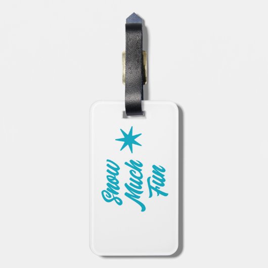 Französische Bulldoggen am Strand in Urlaub Gepäckanhänger (Rückseite vertikal)