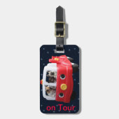 Französische Bulldoggen auf Reise French Bulldog  Gepäckanhänger (Vorderseite vertikal)