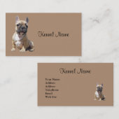 Französische Bulldoggen-Brüter-Visitenkarte Visitenkarte (Vorne/Hinten)