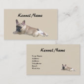 Französische Bulldoggen-Brüter-Visitenkarte Visitenkarte (Vorne/Hinten)