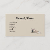 Französische Bulldoggen-Brüter-Visitenkarte Visitenkarte (Rückseite)