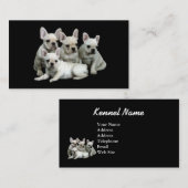 Französische Bulldoggen-Brüter-Visitenkarte Visitenkarte (Vorne/Hinten)