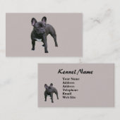 Französische Bulldoggen-Brüter-Visitenkarte Visitenkarte (Vorne/Hinten)