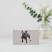Französische Bulldoggen-Brüter-Visitenkarte Visitenkarte (Stehend Vorderseite)