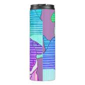 Französische Bulldoggen Comic  Thermosbecher (Rückseite)