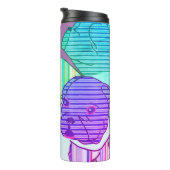 Französische Bulldoggen Comic  Thermosbecher (Nach rechts gedreht)