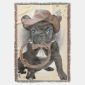 Französische Bulldoggen-Decke Decke (Vorderseite Vertikal)