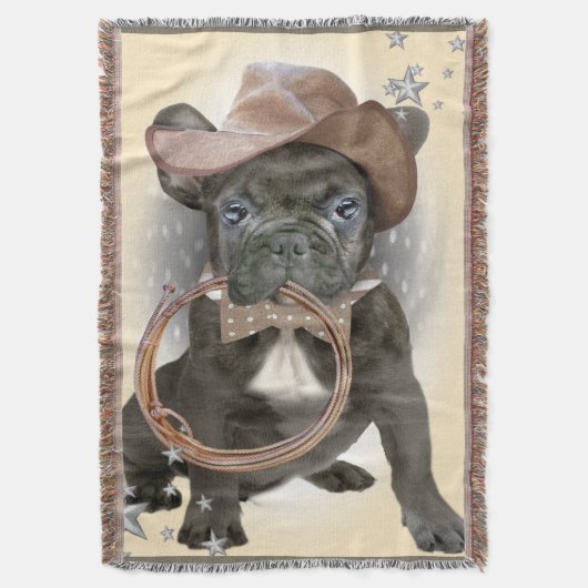 Französische Bulldoggen-Decke Decke (Vorderseite Vertikal)