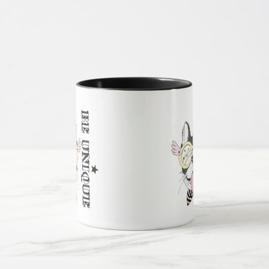 Französische Bulldoggen-Einhorn Tasse (Zentrum)