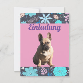 Französische Bulldoggen Einladung French Bulldog