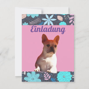 Französische Bulldoggen Einladung French Bulldog