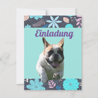 Französische Bulldoggen Einladung French Bulldog