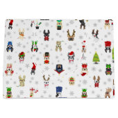 Französische Bulldoggen-Feriengeschenk-Tasche Große Geschenktüte (Vorderseite)