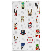 Französische Bulldoggen-Feriengeschenk-Tasche Kleine Geschenktüte (Rückseite)