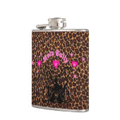 Französische Bulldoggen Flachmann (Links)