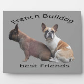 Französische Bulldoggen Fotoplatte (Vorderseite)