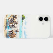 Französische Bulldoggen French Bulldog Rudel Case-Mate iPhone Hülle (Rückseite (Horizontal))