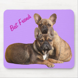 Französische Bulldoggen Friends French Bulldog Mousepad