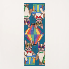 Französische Bulldoggen Frohes Neues Jahr Yogamatte