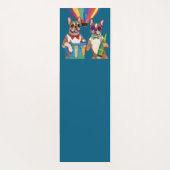 Französische Bulldoggen Frohes Neues Jahr Yogamatte (Rückseite)