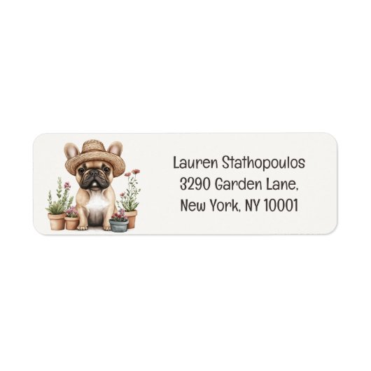 Französische Bulldoggen Gartenmöbel für Blume (Vorne)