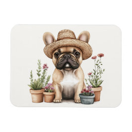 Französische Bulldoggen Gartenmöbel für Blume Magnet
