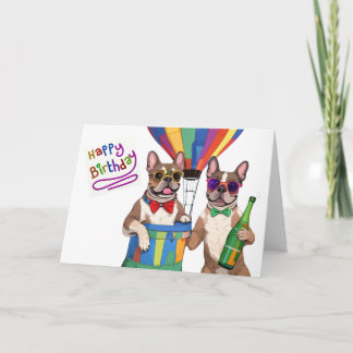 Französische Bulldoggen Geburtstag Ballon Bulldog Einladung